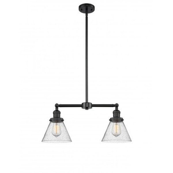 Innovations Lighting 2 Light Chandelier 209-BK-G44